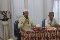 Plt Bupati Pasbar Risnawanto membuka khatam Qur'an Safari Tadarus yang digelar Nagari Lingkuang Aua Baru. (Diskominfo Pasbar)
