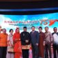 Penjabat Wali Kota Padang Andree Algamar bersama istri menghadiri perayaan HUT ke-75 RRC di Grand Cityhall Hotel Medan. (Foto: Prokopim Padang)