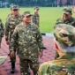Presiden Prabowo Subianto bersama jajaran anggota Kabinet Merah Putih di Akmil, Lembah Tidar, Magelang, Provinsi Jawa Tengah. (Foto: Antara/HO-Kantor Staf Kepresidenan/Pri)