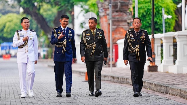 Empat ajudan Presiden Prabowo Subianto. (Dok Istimewa)
