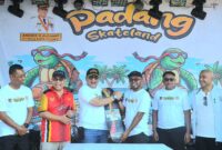 Pj Wali Kota Padang Andree Algamar meresmikan Padang Skatepark yang berlokasi di kawasan wisata Pantai Muaro Lasak. (Foto: Prokopim Padang)