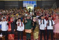Pj Wali Kota Padang Andree Algamar menghadiri Jambore Guru dan Tenaga Kependidikan (GTK) Hebat 2024 di Gedung UPGRISBA Convention Center, Sabtu (9/11/2024). (Foto: Prokopim Padang)