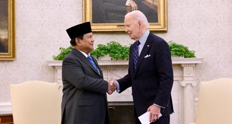 Presiden Prabowo Subianto melakukan pertemuan bilateral dengan Presiden Amerika Serikat, Joe Biden, di Gedung Putih, Washington DC, Selasa (12/11/2024). (Foto: BPMI Setpres/Muchlis Jr)