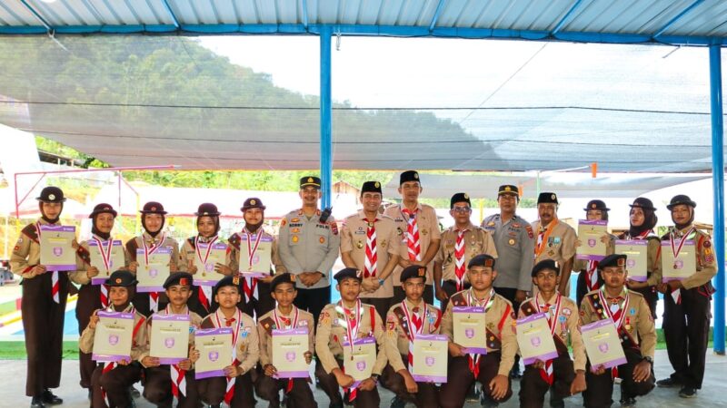 Jambore Ranting Kwartir Ranting Kecamatan Lubuk Begalung Tahun 2024 resmi dibuka di Ampalu Camp, Kelurahan Pegambiran Ampalu Nan XX, Kamis (14/11/2024). (Foto: FB Diskominfo Padang)