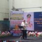 Pj Wali Kota Padang Andree Algamar memberikan sambutan. (Foto: Diskominfo Padang)