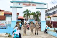Patroli siang mencegah aksi tawuran pelajar di salah satu sekolah. (Foto: Ist)