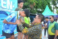 Kejuaraan Golden Black Swimming Championship Sumbar 2024 di Kolam Renang Teratai Padang, Jumat (8/11/2024). (Foto: Prokopim Padang)
