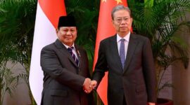Presiden Prabowo Subianto melakukan pertemuan bilateral dengan Ketua Kongres Rakyat Nasional RRT Zhao Leji di Beijing,RRT. (Foto: BPMI Setpres/Muchlis Jr)