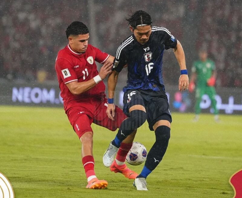 Timnas Indonesia takluk 0-4 dari Jepang dalam lanjutan Kualifikasi Piala Dunia 2026 zona Asia di Stadion Gelora Bung Karno, Jakarta, Kamis (21/3/2024) malam. (Foto: IG @timnasindonesia)