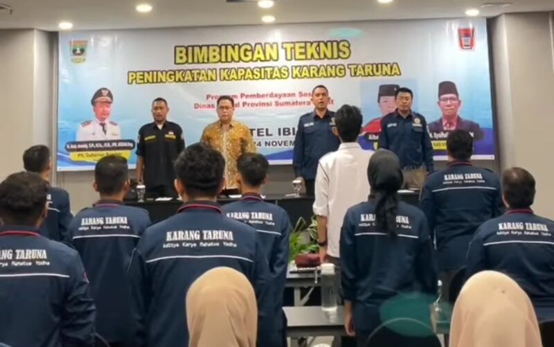 Bimbingan Teknis Peningkatan Kapasitas Karang Taruna se-Kecamatan Lubuk Begalung di Hotel Ibis, Sabtu (23/11/2024). (Foto: Ist)