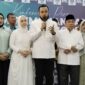 Fadly Amran-Maigus Nasir bersama tim pemenangan saat konferensi pers di NasDem Tower, Rabu (27/11/2024) malam. (Foto: Ist)