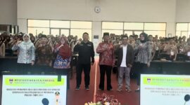 Pembukaan Sosialisasi Pembumian Nilai-Nilai Pancasila dan Wawasan Kebangsaan Bagi Pelajar di Ruang Bagindo Aziz Chan, Balai Kota Padang, Kamis (7/11/2024). (Foto: Ist)