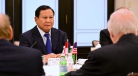 Presiden Prabowo Subianto melakukan pertemuan dengan anggota korporasi The United States – Indonesia Society (USINDO) di Washington DC, Senin (11/11/2024). (Foto: BPMI Setpres/Muchlis Jr)