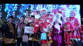 Grand Final Uda Uni Duta Wisata Sumbar berlangsung meriah di PDIKM Padang Panjang, Sabtu (14/12/2024) malam. (Foto: Diskominfo Padang Panjang)