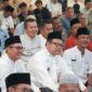 ASN Pemko Padang mengikuti tabligh akbar di Masjid Nurul Iman Padang, Jumat (13/12/2024). (Foto: Prokopim Padang)