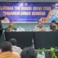 Pj Wali Kota Padang Andree Algamar memberikan sambutaan pada pelatihan kebencanaan yang digelar BPBD Padang di HW Hotel, Senin (2/12/2024). (Foto: Diskominfo Padang)