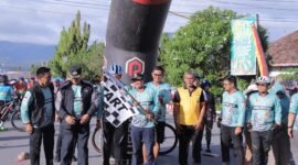 Wali Kota Solok, H. Zul Elfian Umar membuka Mega Sport MTB Event Fun & Adventure (HUT), Minggu (8/12/2024). (Foto: Prokopim Solok)