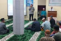 Syeikh Sief Addeen Al Shodiq melaksanakan Safari Dakwah di Masjid Nurul Furqan, Rabu (25/12/2024) malam. (Foto: Diskominfo Padang Panjang)