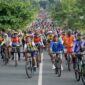 Ribuan peserta mengikuti Gowes Chapter III di Solsel, Sabtu (28/12/2024). (Foto: Humas Pemkab Solsel)