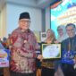 Penjabat (Pj) Wali Kota Padang Andree Algamar menutup Porsema I MKKS SMPN Padang di Gedung Bagindo Aziz Chan Youth Center, Senin (16/12/2024). (Foto: Prokopim Padang)