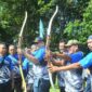 Penjabat (Pj) Wali Kota Padang Andree Algamar membuka Kejuaraan Panahan 