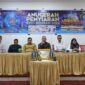 Konferensi pers Anugerah Penyiaran Tahun 2024 di Aula Kantor KPID Sumbar, Selasa (10/12/2024). (Foto: KPID Sumbar)