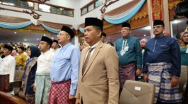 Wakil Ketua DPRD Sumbar, Evi Yandri Rajo Budiman menghadiri rapat paripurna peringatan Hari Jadi Provinsi Jambi ke-68 di gedung DPRD Jambi, Senin (6/1/2025). (Foto: DPRD Sumbar)