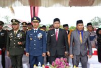 Wakil Ketua DPRD Sumbar Evi Yandri Rajo Budiman menghadiri Upacara Peringatan Peristiwa Situjuah ke-76 Tahun 2025, di Limapuluh Kota Rabu (15/1/2025). (Foto: DPRD Sumbar)