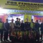 Pj Wali Kota Padang, Andree Algamar bersama Forkopimda dan Ketua DPRD Padang melakukan monitoring ke pos pengamanan Operasi Lilin Singgalang 2024, Selasa (31/12/2024) malam. (Foto: Diskominfo Padang)