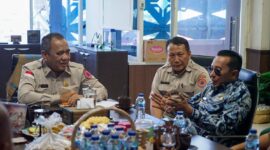 Bupati Tanah Datar Eka Putra kunjungi BNPB membahas anggaran DSP untuk pembangunan pasca bencana. (Foto: Prokopim Tanah Datar)