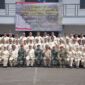Pejabat utama di lingkungan Pemko Padang foto bersama usai mengikuti Bimtek Bela Negara dan Wawasan Kebangsaan di Satkopaska Koarmada I Pondok Dayung dan Kolat Koarmada I, Kelapa Gading, Jakarta Utara. (Foto: Prokopim Padang)