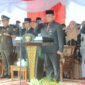 Pj Sekda Padang Yosefriawan menjadi pembina upacara peringatan HAB Kemenag RI ke-79 tingkat Kota Padang  di Galanggang Balai Kota Aie Pacah, Jumat (3/1/2025). (Foto: Prokopim Padang)