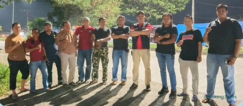 Camat Lubeg Nofiandi Amir bersama tim gabungan melakukan pemantauan ke beberapa kelurahan di kecamatan pada Kamis (1/1/2025) dini hari. (Foto: Ist)