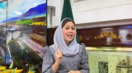 Pj Dekranasda Kota Padang Ny. Vanny Andree Algamar. (Foto: Diskominfo Padang)