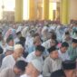 Ribuan jamaah mengikuti tabligh akbar di Masjid Agung Dharmasraya, Gunung Medan, Jumat (10/1/2025). (Foto: Pemkab Dharmasraya)