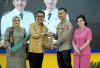 Suasana pisah sambut Kapolres Solok Selatan di Aula Sarantau Sasurambi, Minggu (12/1/2025). (Foto: Humas Pemkab Solsel)