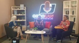 Pj Wali Kota Padang Panjang, Sonny Budaya Putra diundang podcast di LAN) RI, Jakarta, Jumat (17/1/2025). (Foto: Kominfo Padang Panjang)