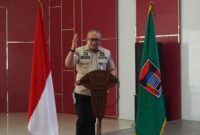 Pj Wali Kota Padang Andree Algamar pada membuka kegiatan Rakor Pengadaan Barang/Jasa di Ruang Pertemuan Bagindo Aziz Chan, Senin (21/1/2025). (Foto: Diskominfo Padang)