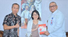 Pj Wali Kota Padang Andree Algamar menerima kunjungan dari perwakilan IGES Jepang di Kediaman Resmi Wali Kota, Selasa (7/1/2025). (Foto: Prokopim Padang)