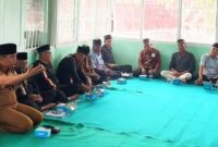 Camat Lubeg Nofiandi Amir memberikan sambutan. (Foto: Ist)