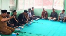 Camat Lubeg Nofiandi Amir memberikan sambutan. (Foto: Ist)