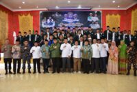 PCNU Kota Padang masa khidmat 2024-2029 resmi dilantik, Sabtu (18/1/2025). (Foto: Prokopim Padang)