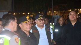 Pj Wali Kota Andree Algamar  mendampingi Kapolda Sumbar dan jajaran melakukan monitoring ke sejumlah titik yang kerap dijadikan arena balap liar dan tawuran di Kota Padang. (Foto: Prokopim Padang)