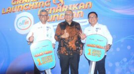 Pj Wali Kota Padang Andree Algamar menghadiri Grand Launching Super Apps Ollin By Nagari. (Foto: Prokopim Padang)