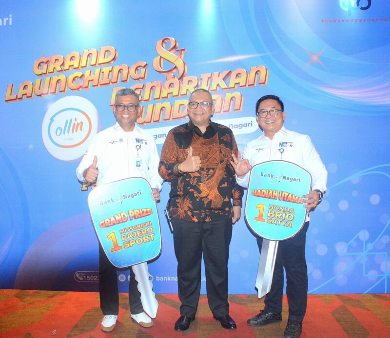 Pj Wali Kota Padang Andree Algamar menghadiri Grand Launching Super Apps Ollin By Nagari. (Foto: Prokopim Padang)