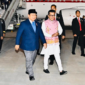 Presiden RI, Prabowo Subianto tiba di Air Force Station (AFS) Palam, New Delhi, Republik India, Kamis malam, (23/1/2025). (Foto: BPMI Setpres/Laily Rachev)