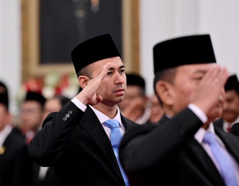 Raffi Ahmad saat dilantik menjadi Utusan Khusus Presiden. (Foto: IG Raffinagita1717)