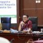 Wakil Ketua DPRD Sumbar, Evi Yandri Rajo Budiman menerima audiensi FKKS SMK Swasta se-Sumbar, Senin (20/1/2025) di gedung DPRD. (Foto: DPRD Sumbar) 
