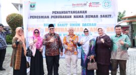 Ketua DPRD Sumbar Muhidi menghadiri perubahan nama RSUD Pariaman menjadi RSUD Prof. H Muhammad Yamin, SH, Kamis (23/1/2025). (Foto: DPRD Sumbar)