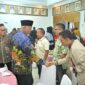 Gubernur Sumbar Mahyeldi menerima kunjungan silaturahmi para pegiat dan pelaku dunia olahraga se-Sumbar di Auditorium Gubernuran, Kamis (13/2/2025). (Foto: ADPSB)